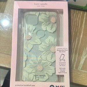 kate spade New York Floral Case for Motorola One 5G ACE - Cream